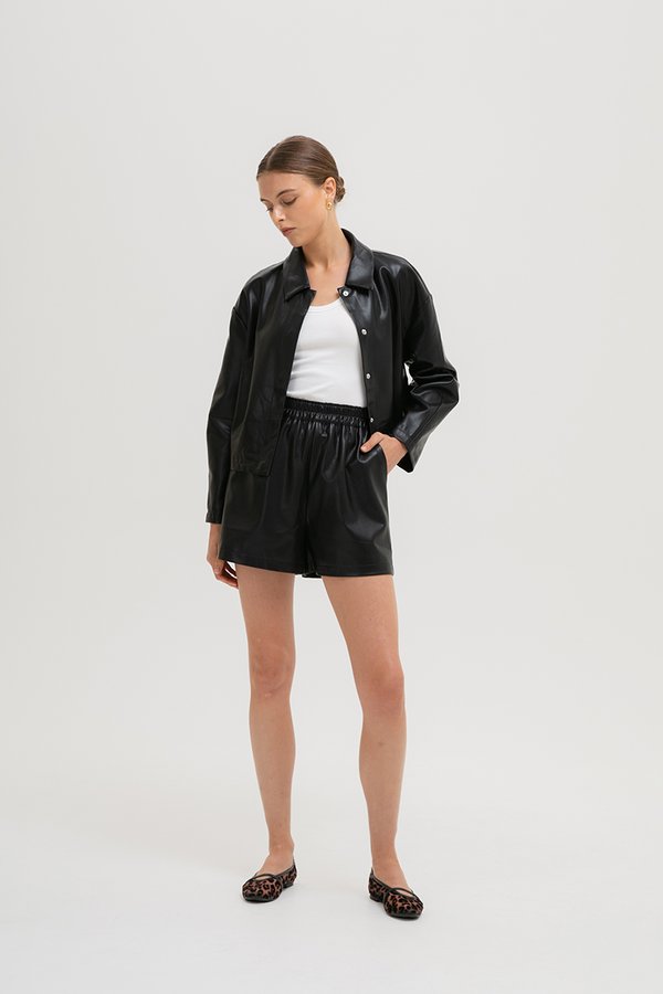 ARCHIE LEATHER SHORTS