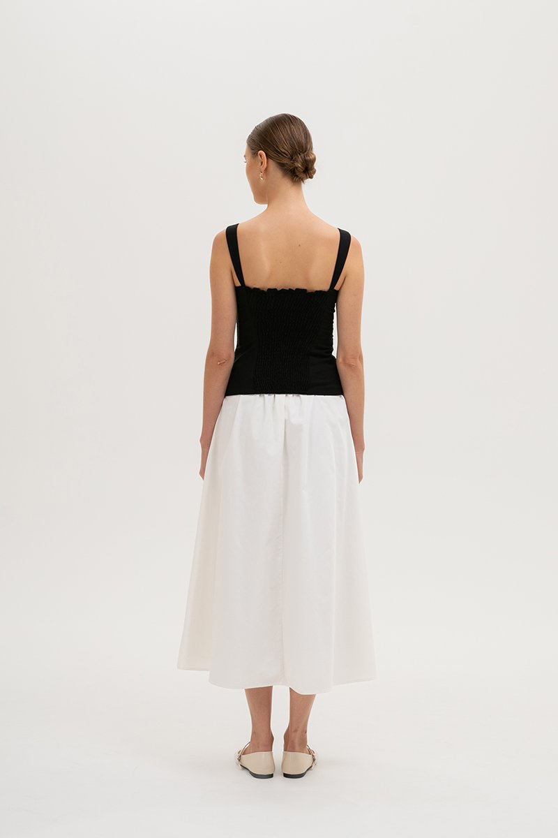 VERALYN SWEET HEART BUSTIER LINEN TOP VERALYN SWEET HEART BUSTIER LINEN TOP