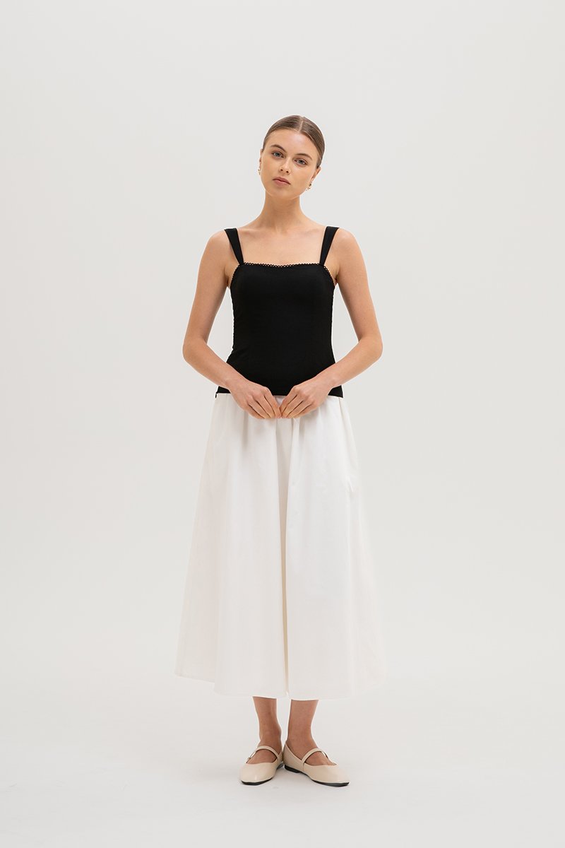 VERALYN SWEET HEART BUSTIER LINEN TOP VERALYN SWEET HEART BUSTIER LINEN TOP
