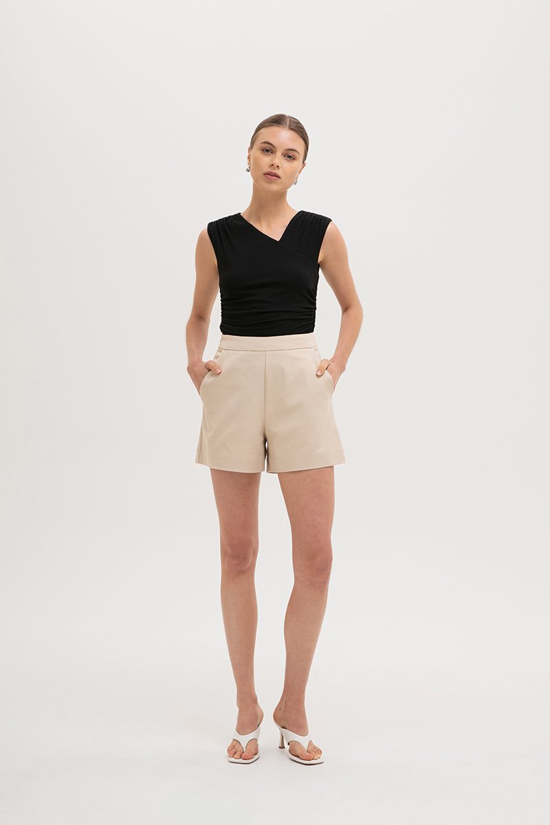 LYON HIGH WAISTED TAILORED SHORTS