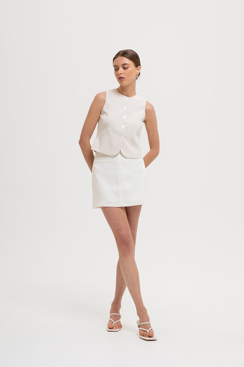 CAMILLA TWEED SKORT