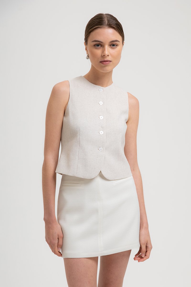 CAMILLA TWEED SKORT