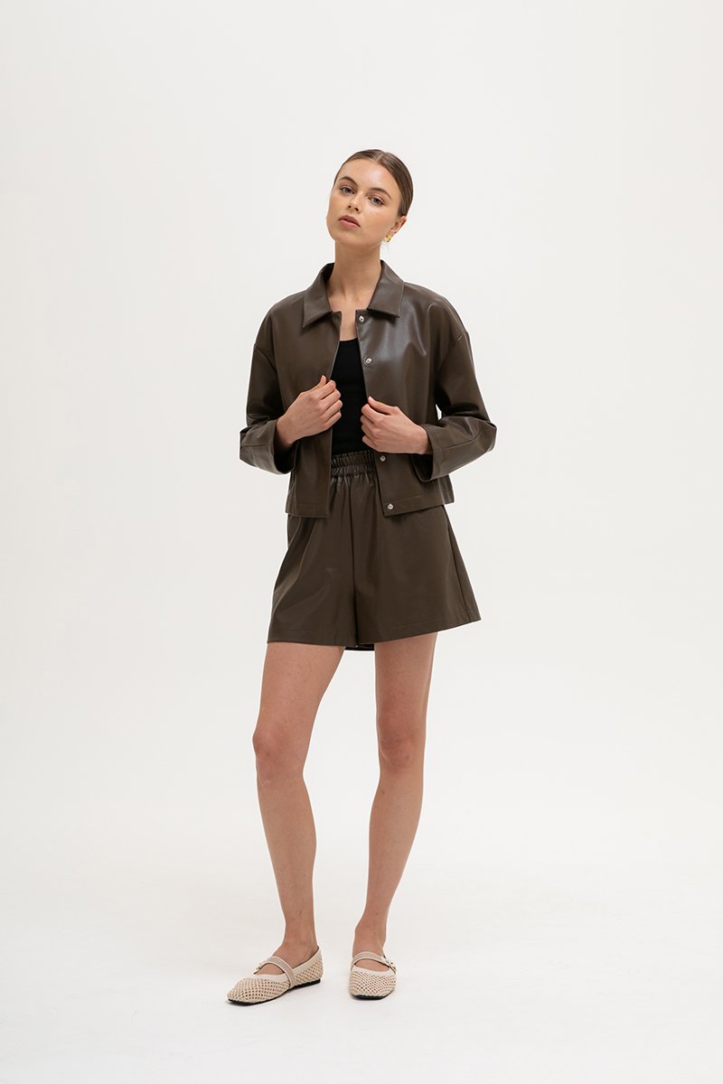 ARCHIE LEATHER SHORTS