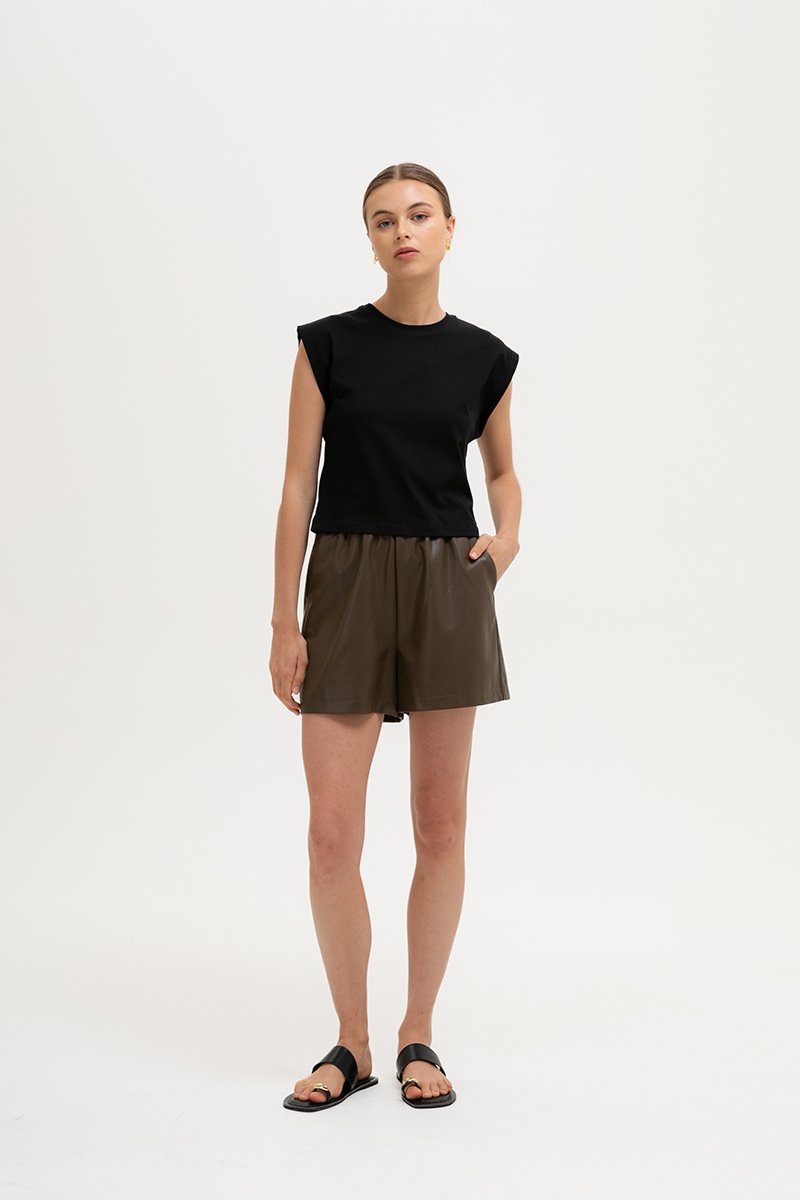 ARCHIE LEATHER SHORTS