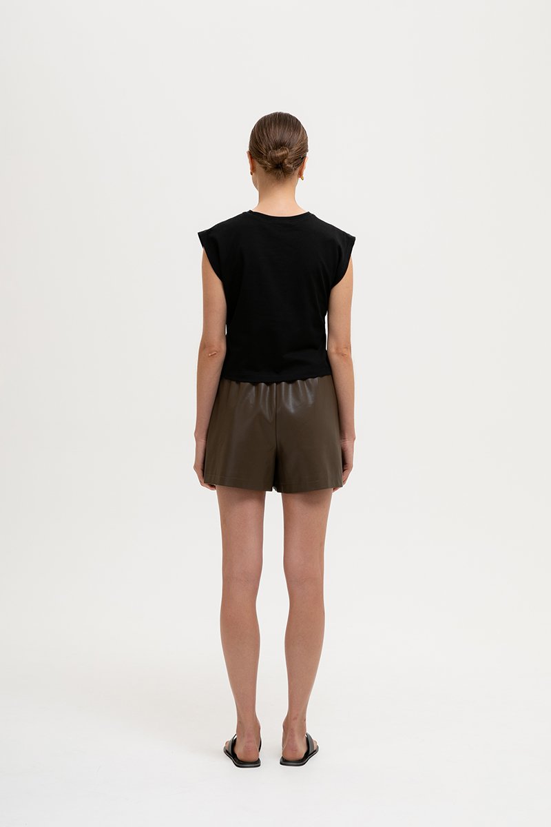 ARCHIE LEATHER SHORTS