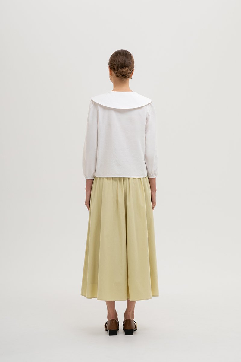MADELINE PETER PAN COLLAR LONG SLEEVE TOP