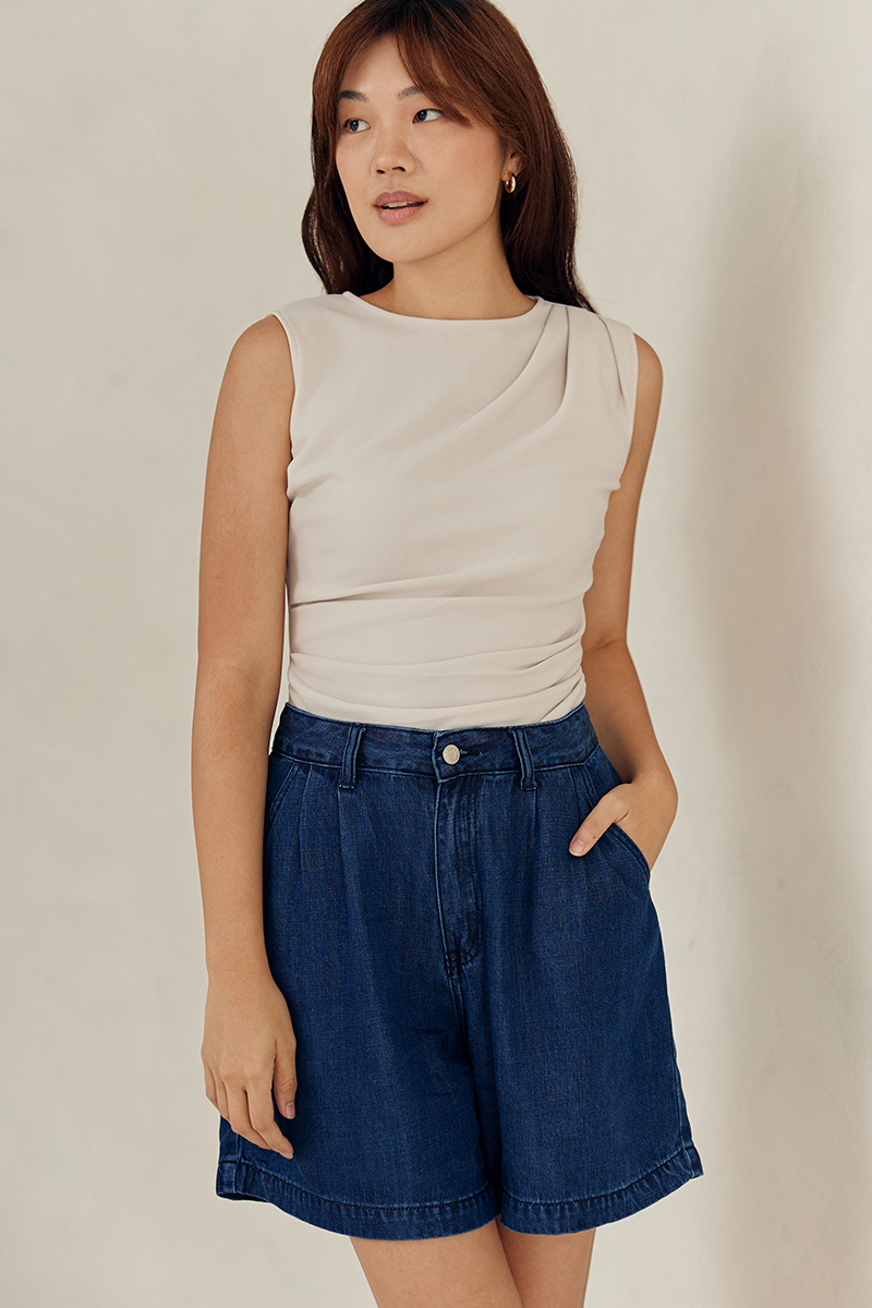 DANELLE DENIM LONG SHORTS
