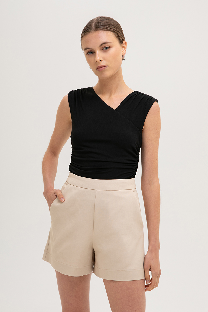 LYON HIGH WAISTED TAILORED SHORTS