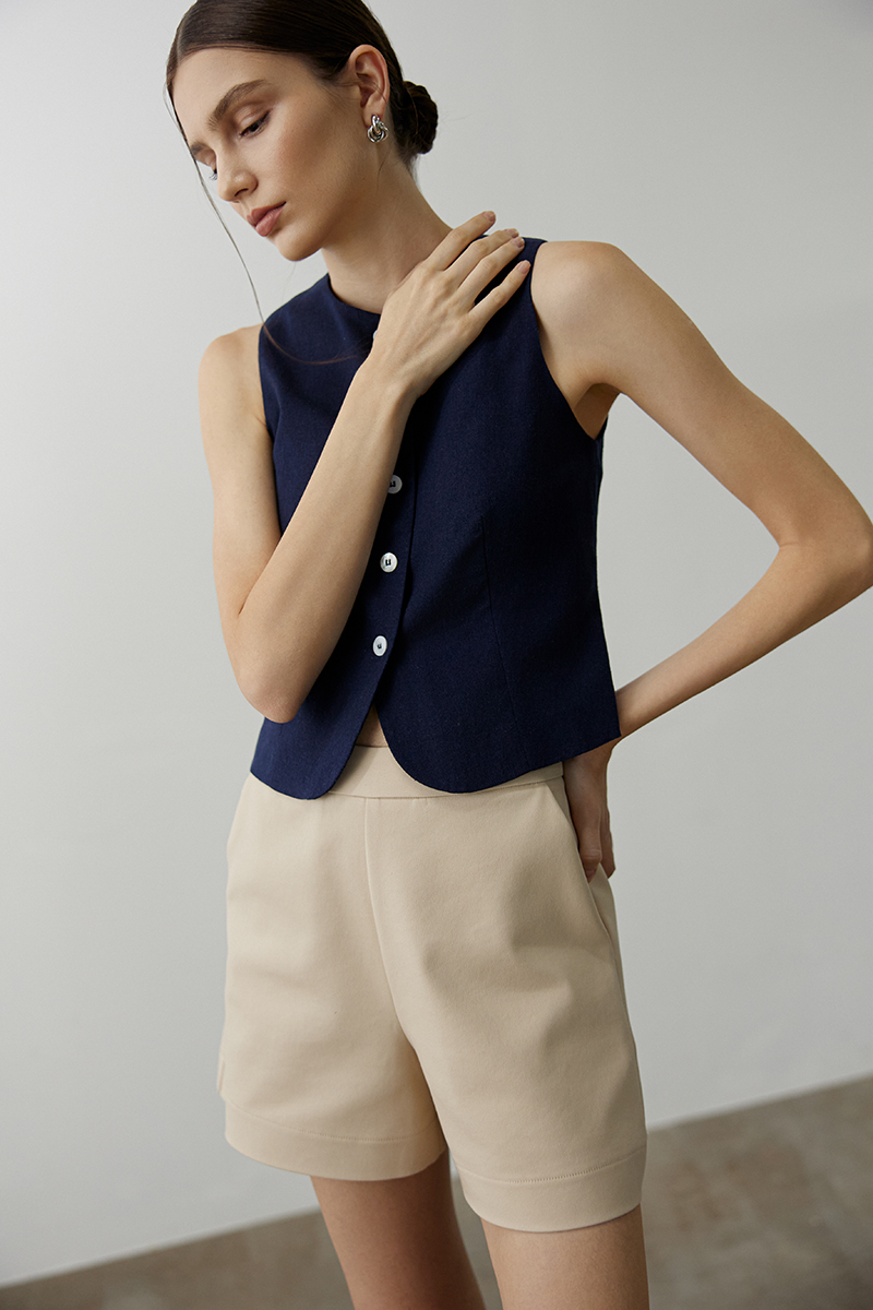 LYON HIGH WAISTED TAILORED SHORTS