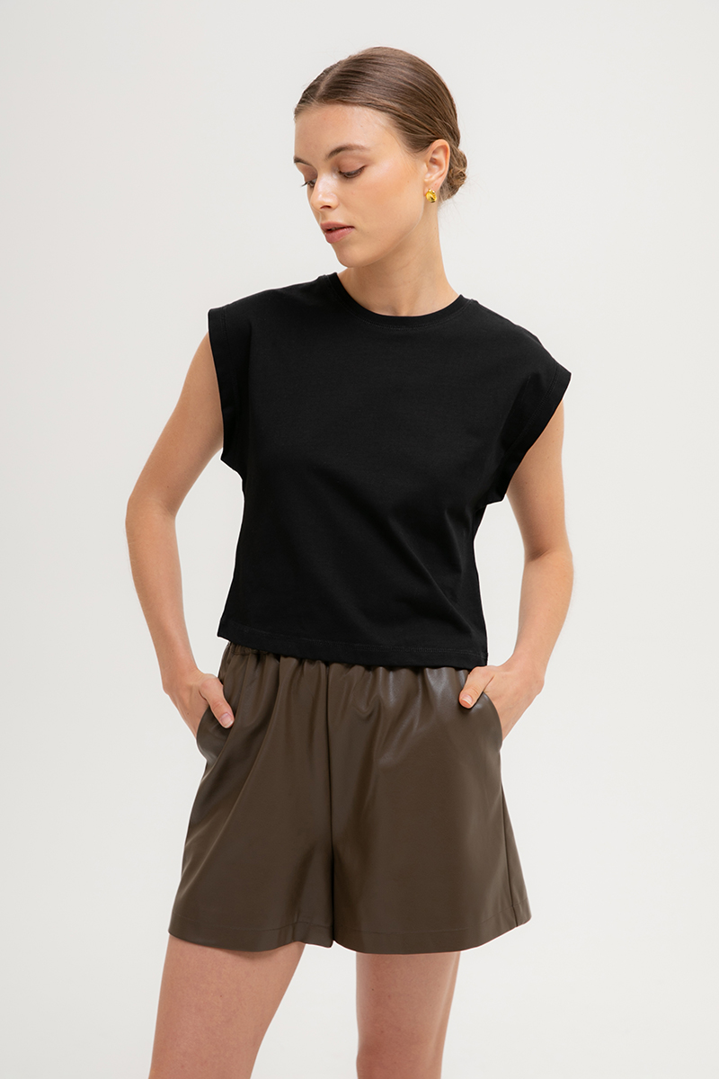 ARCHIE LEATHER SHORTS