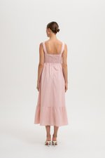 ODETTE LACE TRIM MIDI DRESS