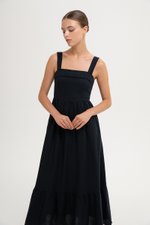 ODETTE LACE TRIM MIDI DRESS