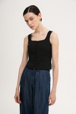 DANIELLE BUTTONDOWN BUSTIER TOP DANIELLE BUTTONDOWN BUSTIER TOP