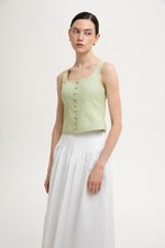 DANIELLE BUTTONDOWN BUSTIER TOP DANIELLE BUTTONDOWN BUSTIER TOP
