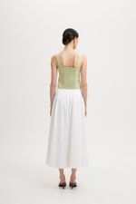 DANIELLE BUTTONDOWN BUSTIER TOP DANIELLE BUTTONDOWN BUSTIER TOP