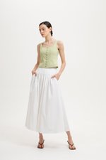 DANIELLE BUTTONDOWN BUSTIER TOP DANIELLE BUTTONDOWN BUSTIER TOP
