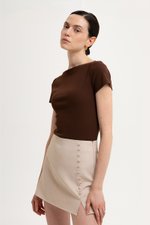 ELIJAH SIDE BUTTONDOWN SKORTS