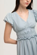 SINTRA RUCHED WAIST MAXI DRESS (PETITE)