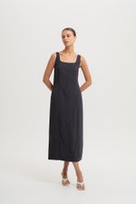 SLOANE PANELLED SQUARE NECK SLEEVELESS DRESS