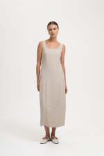 SLOANE PANELLED SQUARE NECK SLEEVELESS DRESS