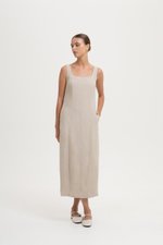 SLOANE PANELLED SQUARE NECK SLEEVELESS DRESS