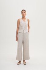 KATIYA RUCHED LINEN TOP KATIYA RUCHED LINEN TOP