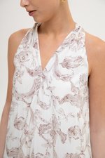 RAYLA FLORAL PRINTED HALTER MIDI DRESS W SASH RAYLA FLORAL PRINTED HALTER MIDI DRESS W SASH