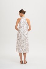 RAYLA FLORAL PRINTED HALTER MIDI DRESS W SASH RAYLA FLORAL PRINTED HALTER MIDI DRESS W SASH
