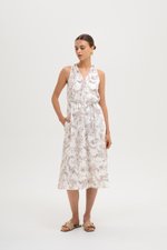 RAYLA FLORAL PRINTED HALTER MIDI DRESS W SASH RAYLA FLORAL PRINTED HALTER MIDI DRESS W SASH