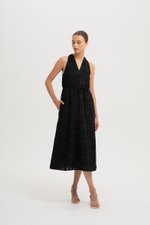 KALYSSA EMBROIDERED HALTER DRESS KALYSSA EMBROIDERED HALTER DRESS