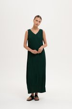 CLAUDIA PLEATED MAXI DRESS
