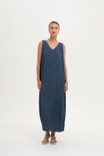 CLAUDIA PLEATED MAXI DRESS