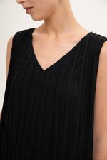 CLAUDIA PLEATED MAXI DRESS