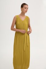 CLAUDIA PLEATED MAXI DRESS