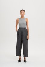 ANISTON PIN STRIPE TAPERED TAILORED PANTS (REGULAR)
