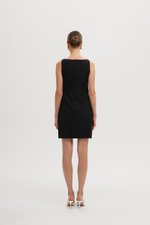 CALLIA BUTTONDOWN SHORT LINEN DRESS W SASH