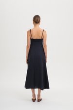 NALLA LINEN MIDI DRESS