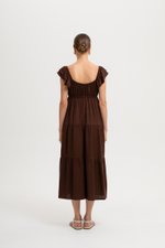 GABINA FLUTTER SLEEVE MAXI LINEN DRESS GABINA FLUTTER SLEEVE MAXI LINEN DRESS