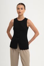 ROSA VEST LINEN TOP
