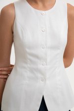 ROSA VEST LINEN TOP