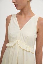 DAHLIA RUFFLE MIDI DRESS DAHLIA RUFFLE MIDI DRESS