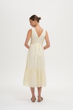 DAHLIA RUFFLE MIDI DRESS DAHLIA RUFFLE MIDI DRESS