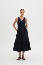 DAHLIA RUFFLE MIDI DRESS DAHLIA RUFFLE MIDI DRESS