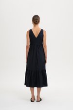 DAHLIA RUFFLE MIDI DRESS DAHLIA RUFFLE MIDI DRESS