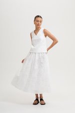 MARLI EMBROIDERED FLARE MAXI SKIRT MARLI EMBROIDERED FLARE MAXI SKIRT
