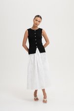 MARLI EMBROIDERED FLARE MAXI SKIRT MARLI EMBROIDERED FLARE MAXI SKIRT