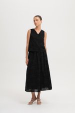 MARLI EMBROIDERED FLARE MAXI SKIRT MARLI EMBROIDERED FLARE MAXI SKIRT