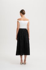 MARLI EMBROIDERED FLARE MAXI SKIRT MARLI EMBROIDERED FLARE MAXI SKIRT