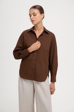 KIARA TIE BACK OVERSIZED BUTTONDOWN SHIRT KIARA TIE BACK OVERSIZED BUTTONDOWN SHIRT