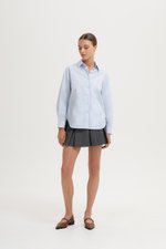 KIARA TIE BACK OVERSIZED BUTTONDOWN SHIRT KIARA TIE BACK OVERSIZED BUTTONDOWN SHIRT